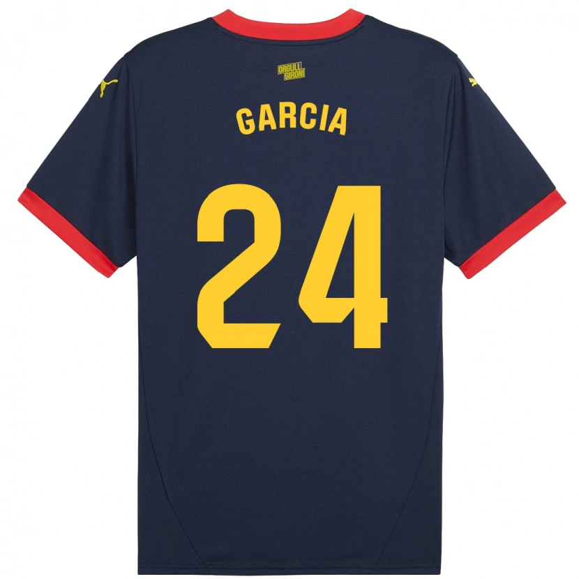 Danxen Kinder Borja García #24 Marinerot Auswärtstrikot Trikot 2024/25 T-Shirt Schweiz