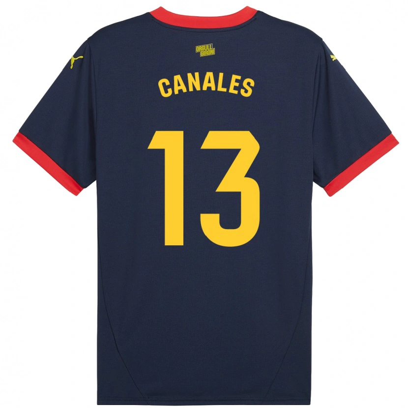 Danxen Kinder Juanvi Canales #13 Marinerot Auswärtstrikot Trikot 2024/25 T-Shirt Schweiz