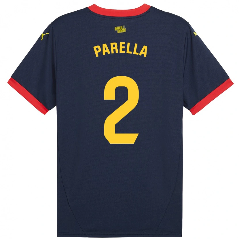 Danxen Kinder Virginia Parella #2 Marinerot Auswärtstrikot Trikot 2024/25 T-Shirt Schweiz