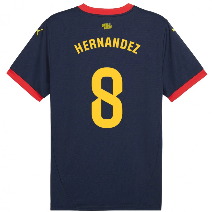 Danxen Kinder Sofia Hernández #8 Marinerot Auswärtstrikot Trikot 2024/25 T-Shirt Schweiz