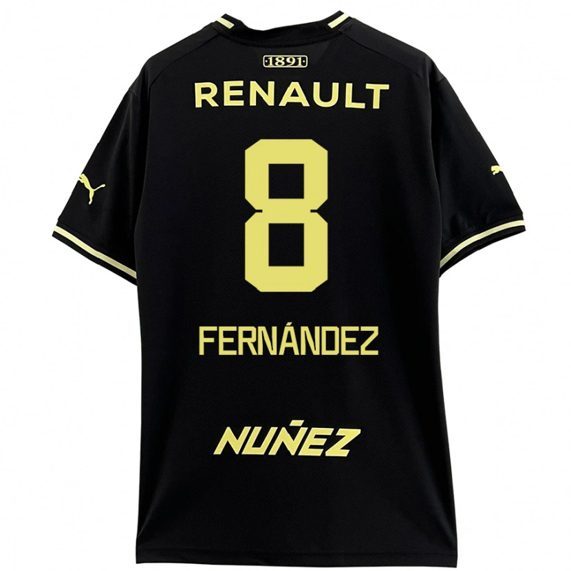 Danxen Kinder Leonardo Fernández #8 Schwarz Gelb Auswärtstrikot Trikot 2024/25 T-Shirt Schweiz