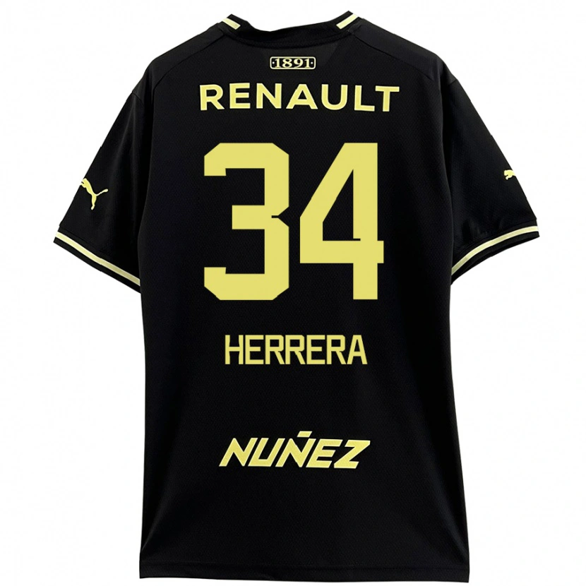 Danxen Kinder Nahuel Herrera #34 Schwarz Gelb Auswärtstrikot Trikot 2024/25 T-Shirt Schweiz