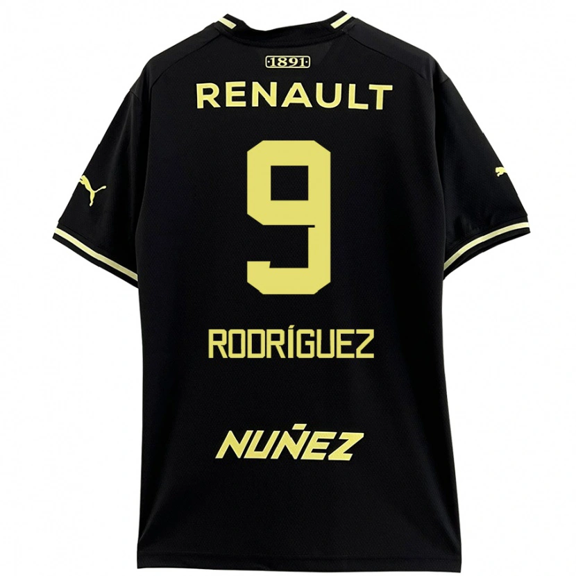 Danxen Kinder Agustín Rodríguez #9 Schwarz Gelb Auswärtstrikot Trikot 2024/25 T-Shirt Schweiz