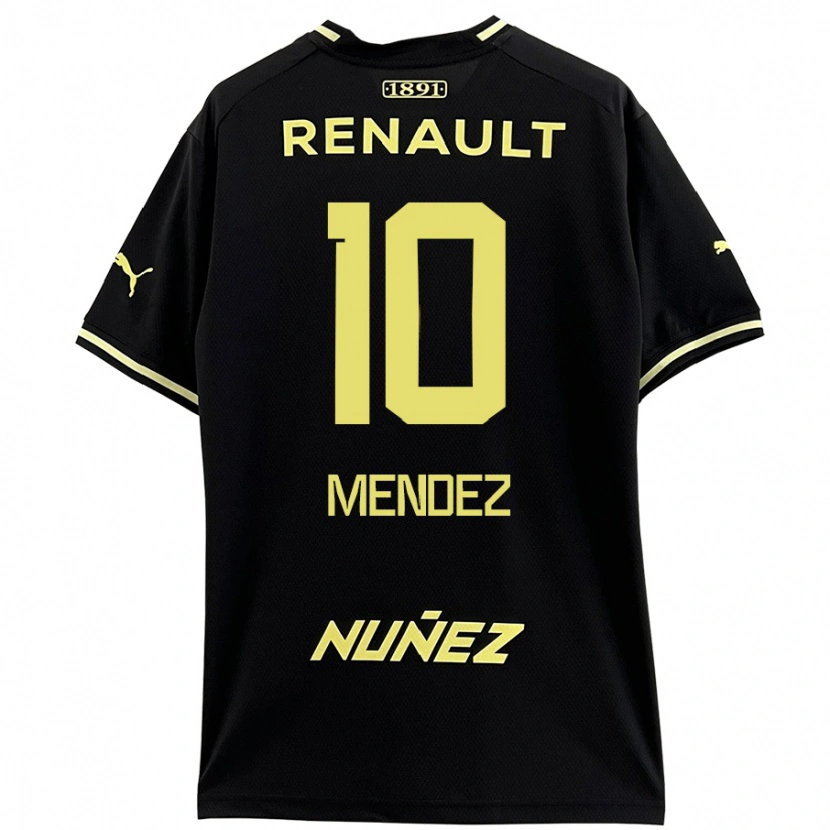 Danxen Kinder Kevin Méndez #10 Schwarz Gelb Auswärtstrikot Trikot 2024/25 T-Shirt Schweiz