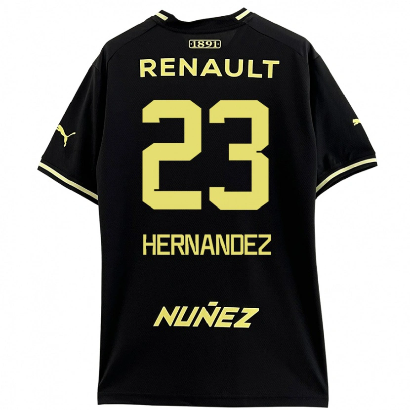 Danxen Kinder Abel Hernández #23 Schwarz Gelb Auswärtstrikot Trikot 2024/25 T-Shirt Schweiz