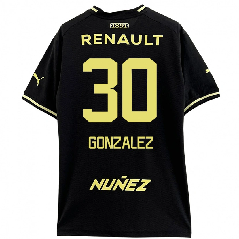 Danxen Kinder Ángel González #30 Schwarz Gelb Auswärtstrikot Trikot 2024/25 T-Shirt Schweiz