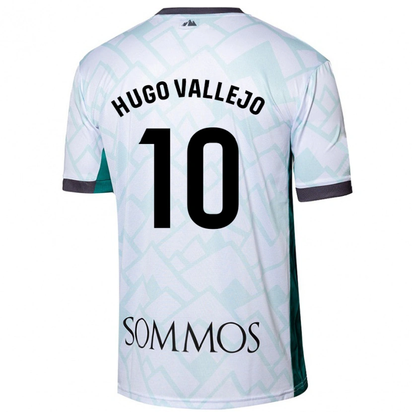 Danxen Kinder Hugo Vallejo #10 Weiß Grün Auswärtstrikot Trikot 2024/25 T-Shirt Schweiz