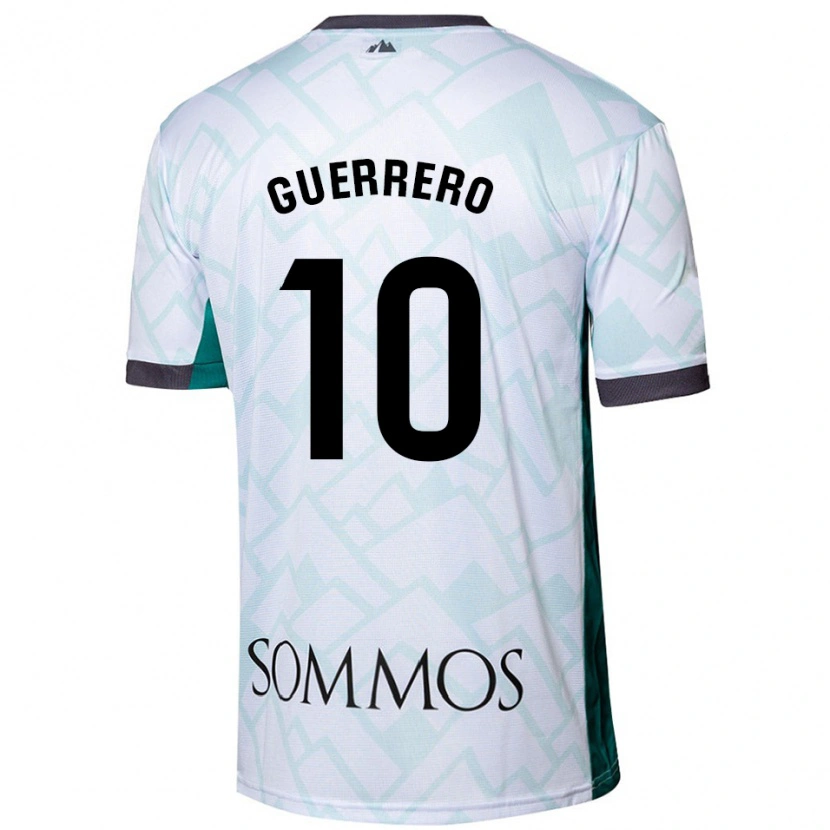 Danxen Kinder Fernando Guerrero #10 Weiß Grün Auswärtstrikot Trikot 2024/25 T-Shirt Schweiz