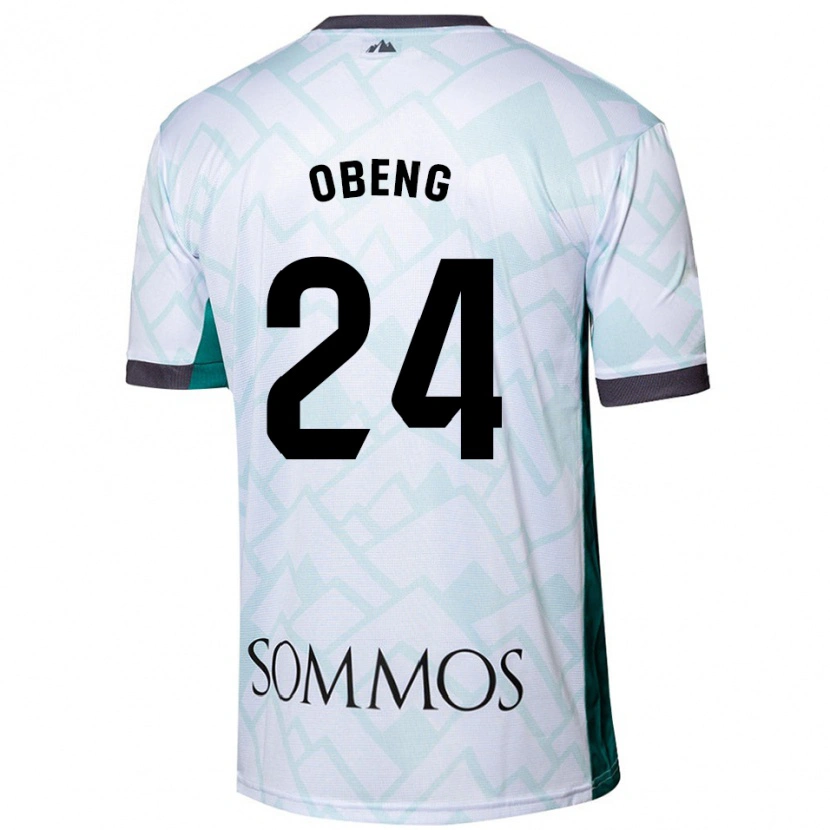 Danxen Kinder Samuel Obeng #24 Weiß Grün Auswärtstrikot Trikot 2024/25 T-Shirt Schweiz