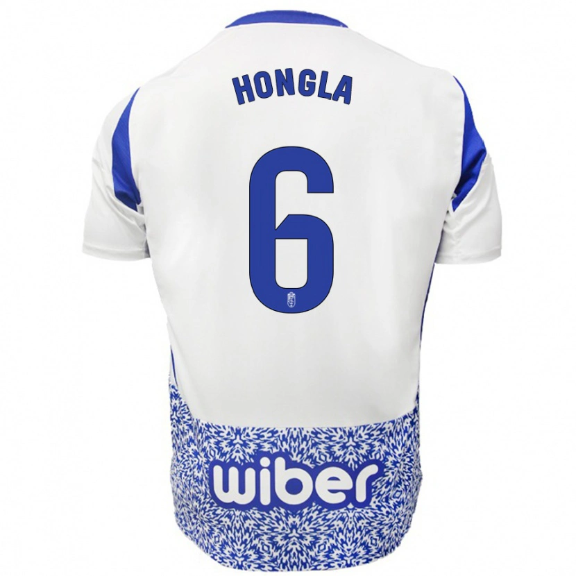 Danxen Kinder Martin Hongla #6 Weiß Blau Auswärtstrikot Trikot 2024/25 T-Shirt Schweiz