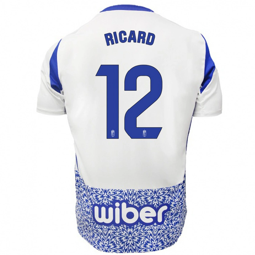 Danxen Kinder Ricard Sánchez #12 Weiß Blau Auswärtstrikot Trikot 2024/25 T-Shirt Schweiz