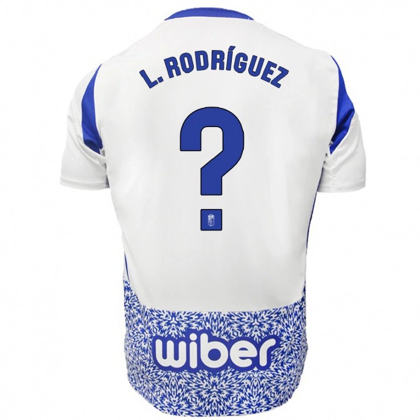 Danxen Kinder Iker López Rodríguez #0 Weiß Blau Auswärtstrikot Trikot 2024/25 T-Shirt Schweiz