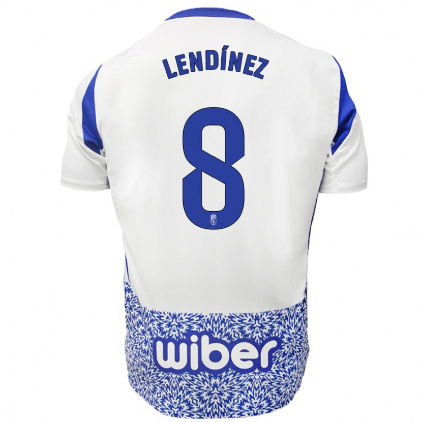 Danxen Kinder Juanma Lendínez #8 Weiß Blau Auswärtstrikot Trikot 2024/25 T-Shirt Schweiz