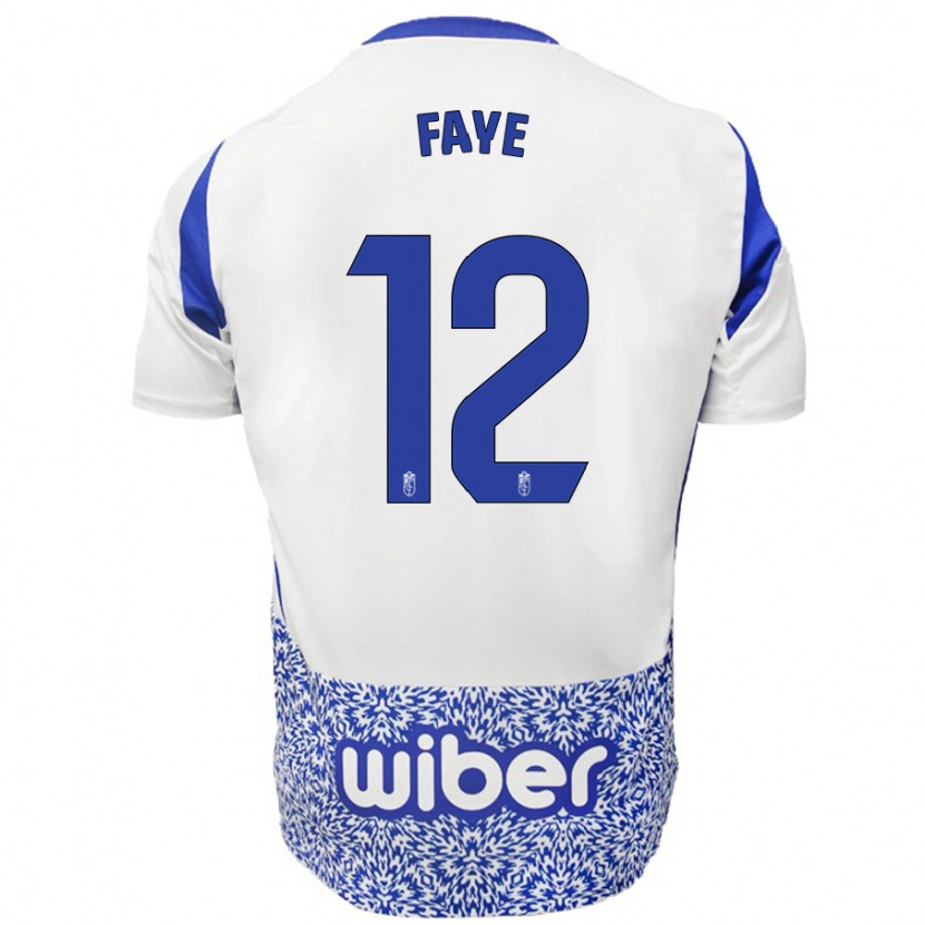 Danxen Kinder Serigne Faye #12 Weiß Blau Auswärtstrikot Trikot 2024/25 T-Shirt Schweiz