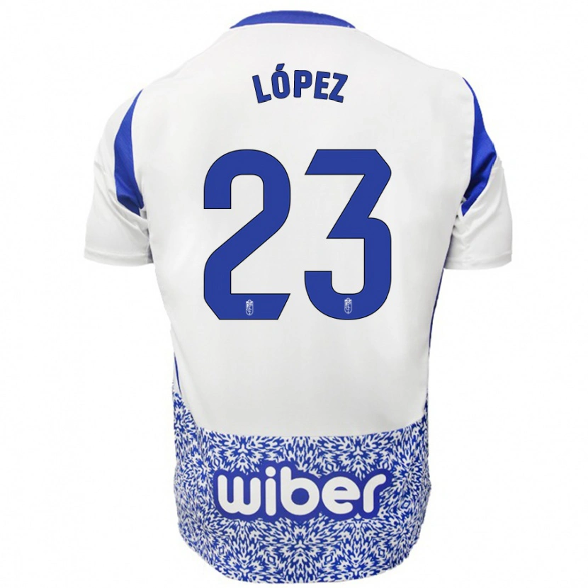 Danxen Kinder Diego López #23 Weiß Blau Auswärtstrikot Trikot 2024/25 T-Shirt Schweiz