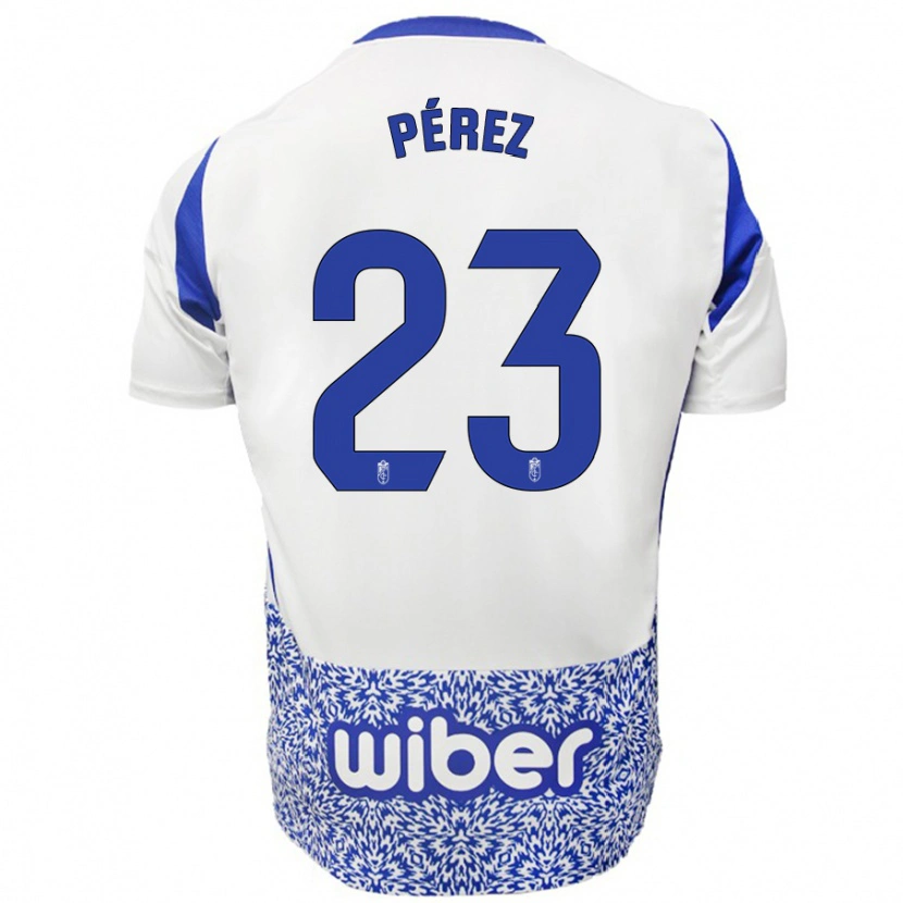 Danxen Kinder Lucas Pérez #23 Weiß Blau Auswärtstrikot Trikot 2024/25 T-Shirt Schweiz