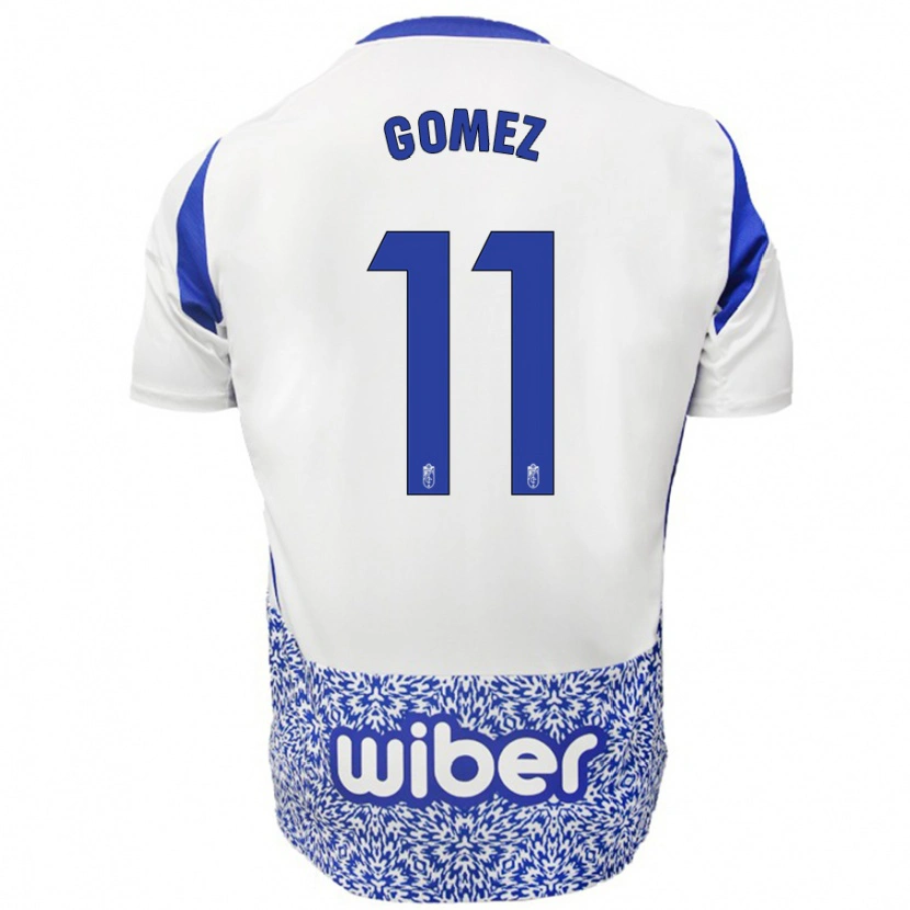 Danxen Kinder Andrea Gómez #11 Weiß Blau Auswärtstrikot Trikot 2024/25 T-Shirt Schweiz