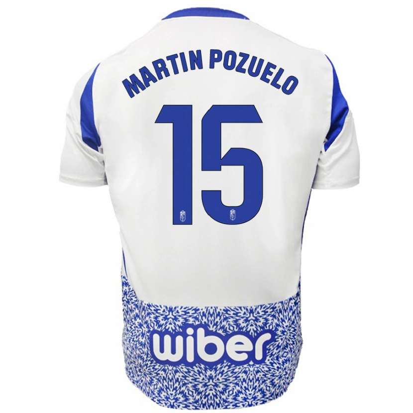 Danxen Kinder Esther Martín-Pozuelo #15 Weiß Blau Auswärtstrikot Trikot 2024/25 T-Shirt Schweiz