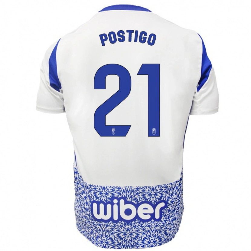 Danxen Kinder Postigo #21 Weiß Blau Auswärtstrikot Trikot 2024/25 T-Shirt Schweiz