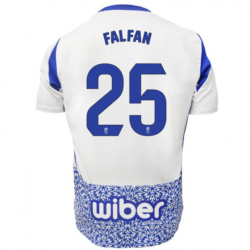 Danxen Kinder Daiana Falfán #25 Weiß Blau Auswärtstrikot Trikot 2024/25 T-Shirt Schweiz