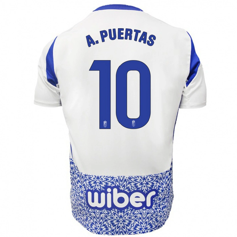 Danxen Kinder Antonio Puertas #10 Weiß Blau Auswärtstrikot Trikot 2024/25 T-Shirt Schweiz