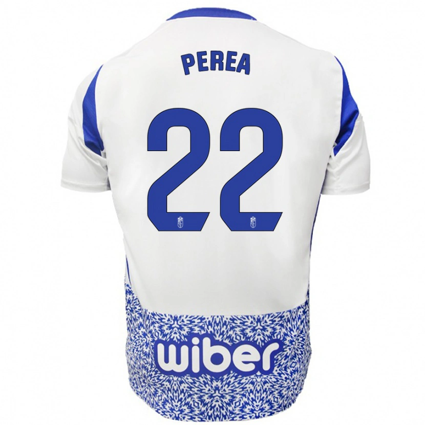 Danxen Kinder Alberto Perea #22 Weiß Blau Auswärtstrikot Trikot 2024/25 T-Shirt Schweiz