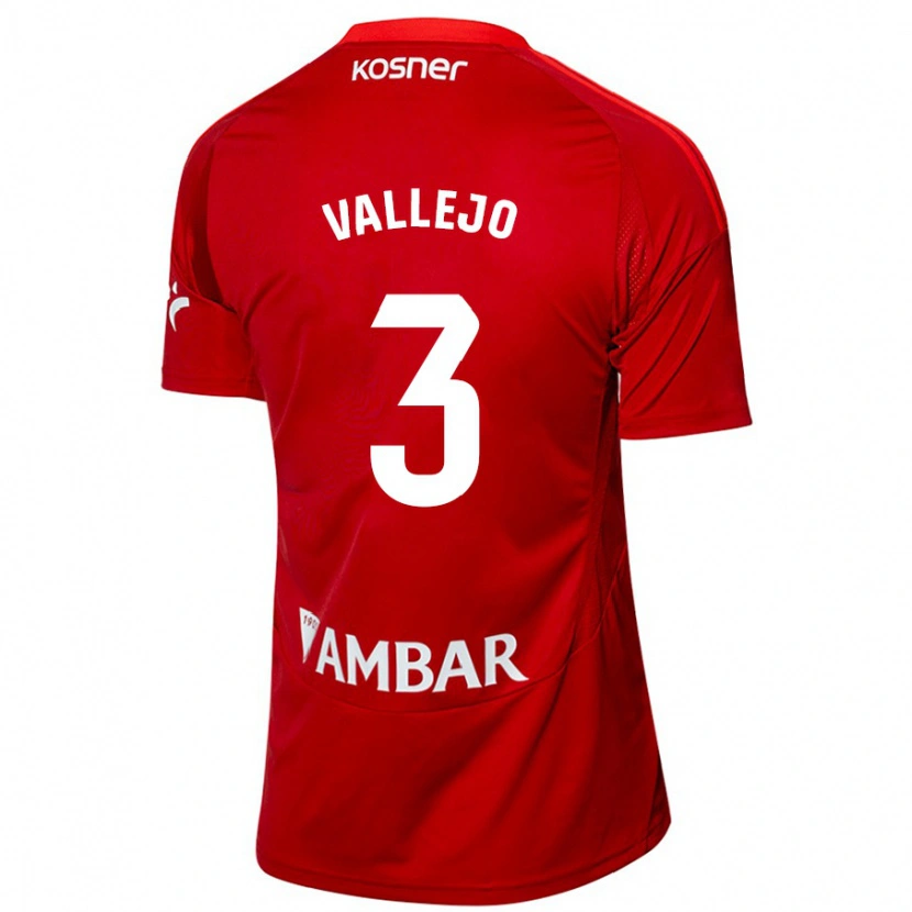 Danxen Kinder Jaime Vallejo #3 Weiß Blau Auswärtstrikot Trikot 2024/25 T-Shirt Schweiz