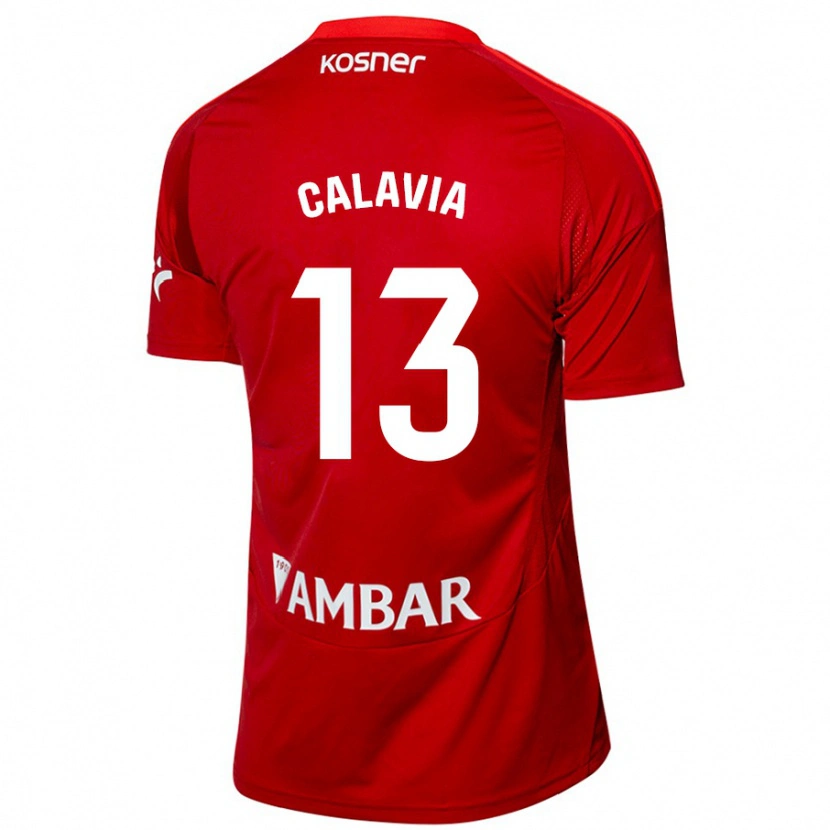 Danxen Kinder Carlos Calavia #13 Weiß Blau Auswärtstrikot Trikot 2024/25 T-Shirt Schweiz