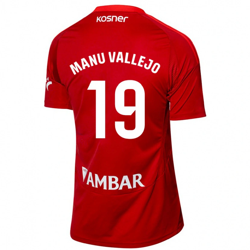 Danxen Kinder Manu Vallejo #19 Weiß Blau Auswärtstrikot Trikot 2024/25 T-Shirt Schweiz