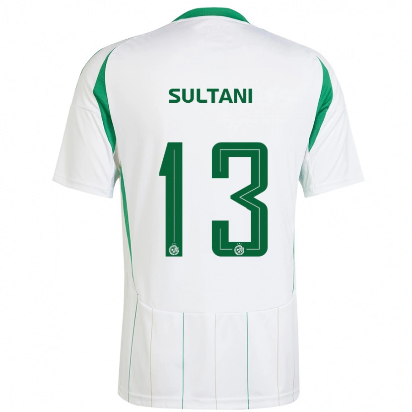 Danxen Kinder Tomás Sultani #13 Weiß Grün Auswärtstrikot Trikot 2024/25 T-Shirt Schweiz