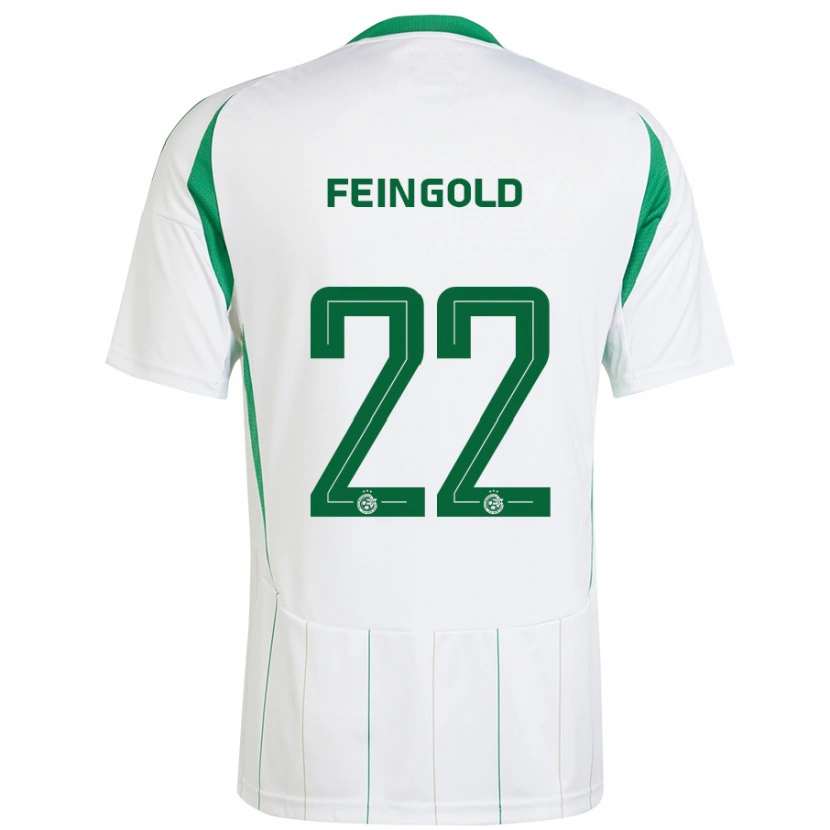 Danxen Kinder Ilay Feingold #22 Weiß Grün Auswärtstrikot Trikot 2024/25 T-Shirt Schweiz