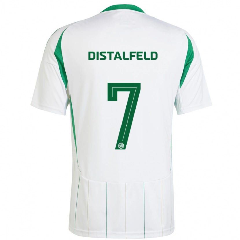 Danxen Kinder Yanai Distalfeld #7 Weiß Grün Auswärtstrikot Trikot 2024/25 T-Shirt Schweiz