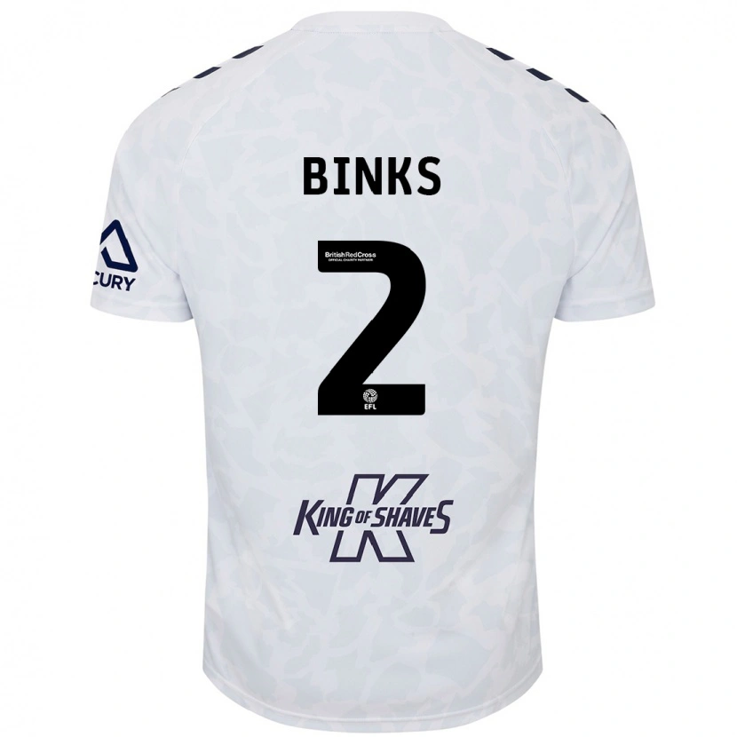 Danxen Kinder Luis Binks #2 Weiß Auswärtstrikot Trikot 2024/25 T-Shirt Schweiz