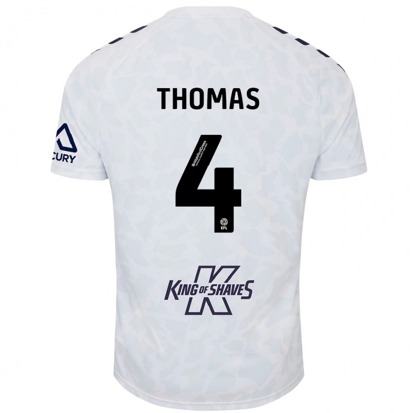 Danxen Kinder Bobby Thomas #4 Weiß Auswärtstrikot Trikot 2024/25 T-Shirt Schweiz