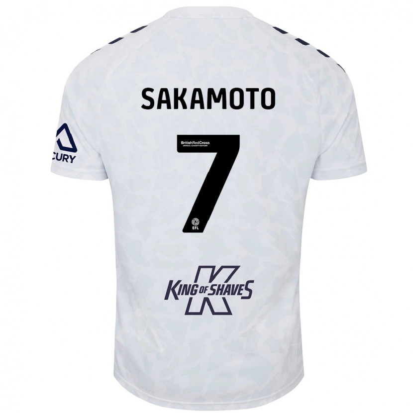 Danxen Kinder Tatsuhiro Sakamoto #7 Weiß Auswärtstrikot Trikot 2024/25 T-Shirt Schweiz