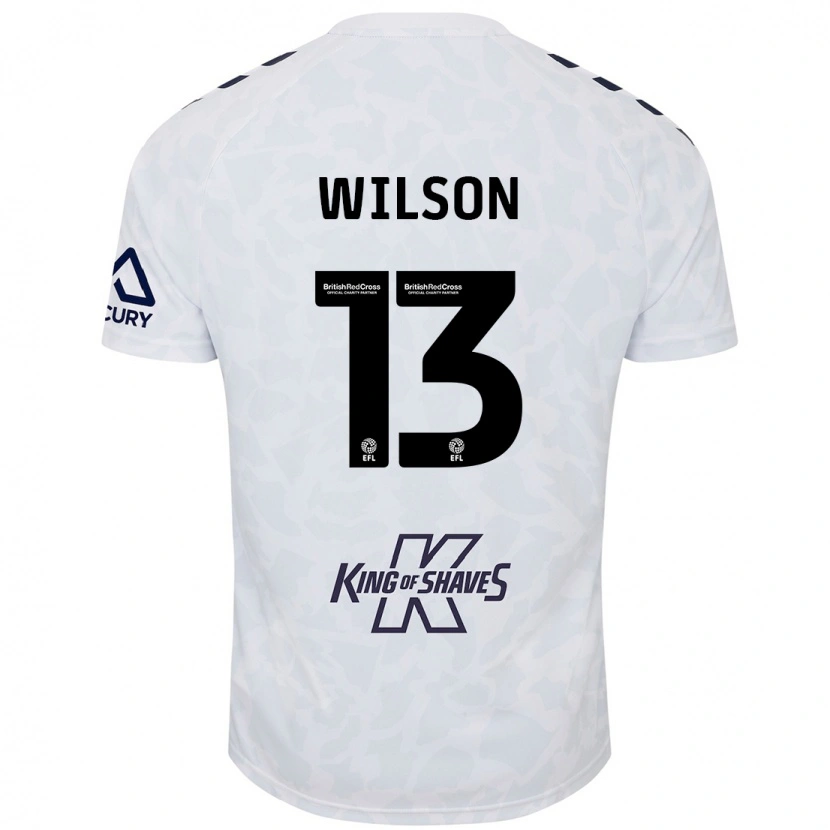 Danxen Kinder Ben Wilson #13 Weiß Auswärtstrikot Trikot 2024/25 T-Shirt Schweiz