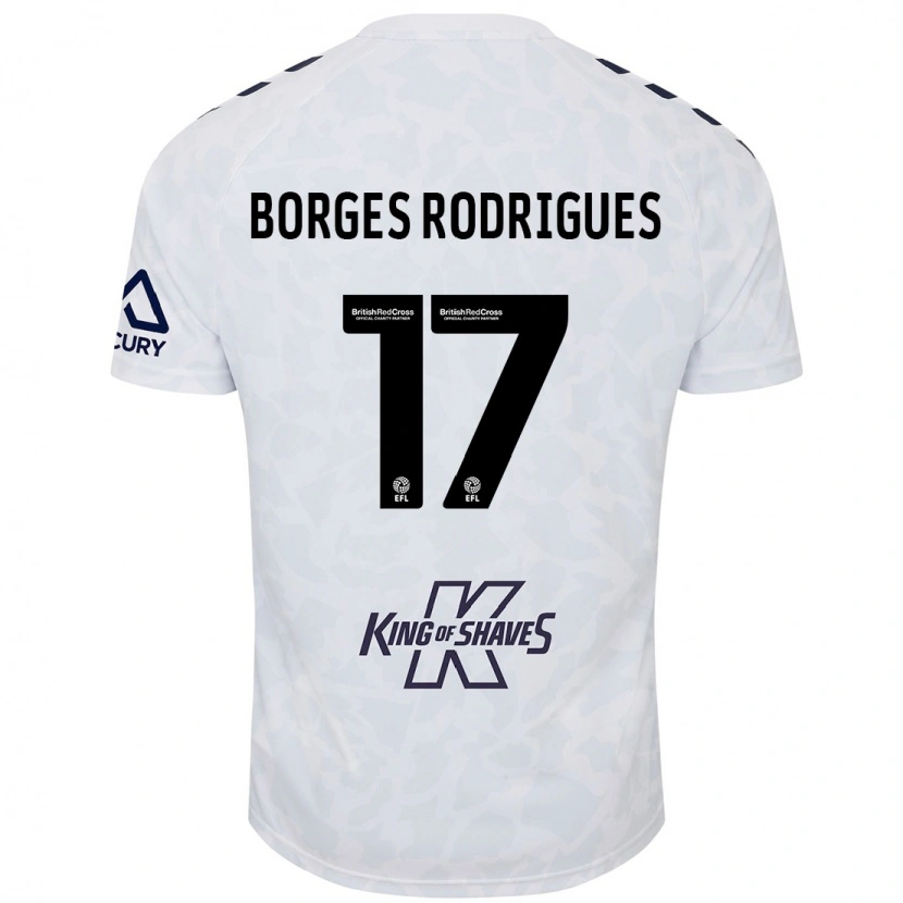 Danxen Kinder Raphael Borges Rodrigues #17 Weiß Auswärtstrikot Trikot 2024/25 T-Shirt Schweiz