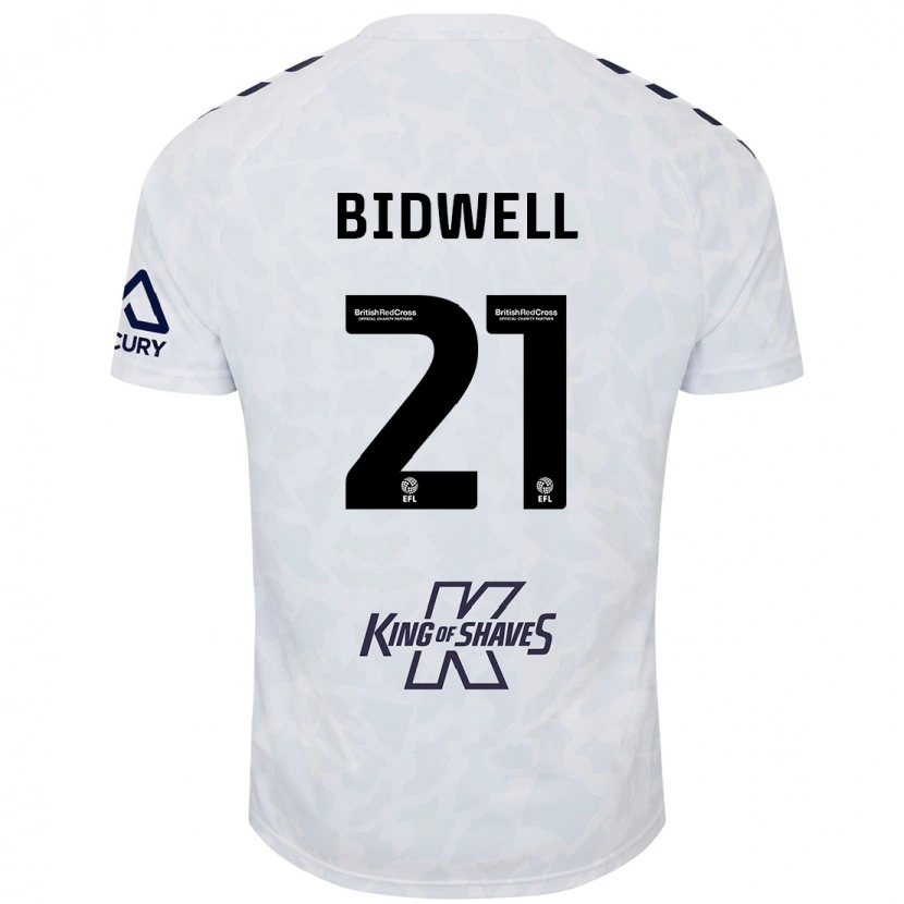 Danxen Kinder Jake Bidwell #21 Weiß Auswärtstrikot Trikot 2024/25 T-Shirt Schweiz