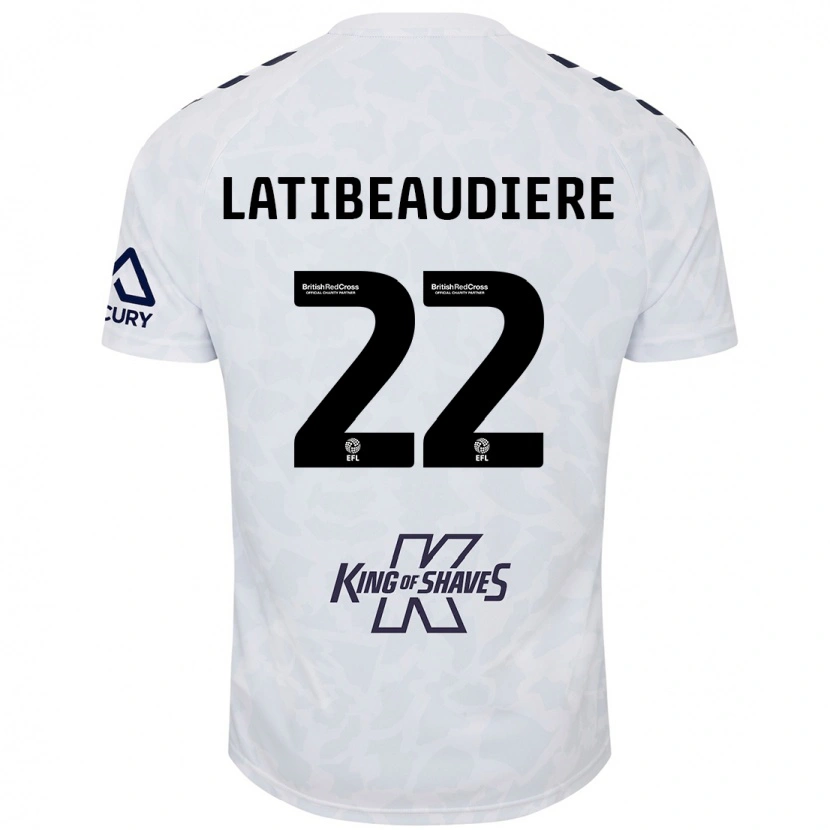 Danxen Kinder Joel Latibeaudiere #22 Weiß Auswärtstrikot Trikot 2024/25 T-Shirt Schweiz