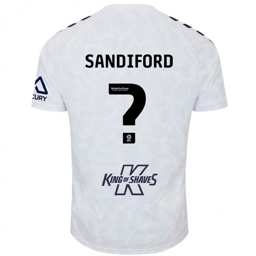 Danxen Kinder Greg Sandiford #0 Weiß Auswärtstrikot Trikot 2024/25 T-Shirt Schweiz