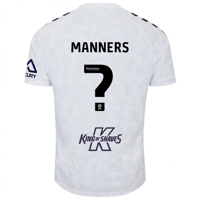 Danxen Kinder Charlie Manners #0 Weiß Auswärtstrikot Trikot 2024/25 T-Shirt Schweiz