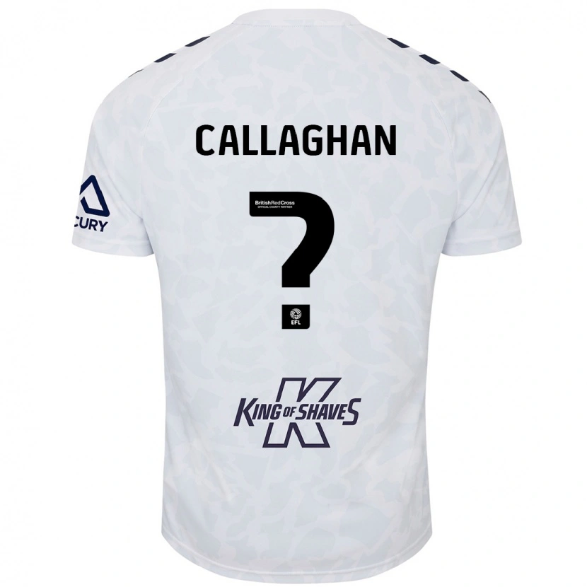 Danxen Kinder Charlie Callaghan #0 Weiß Auswärtstrikot Trikot 2024/25 T-Shirt Schweiz