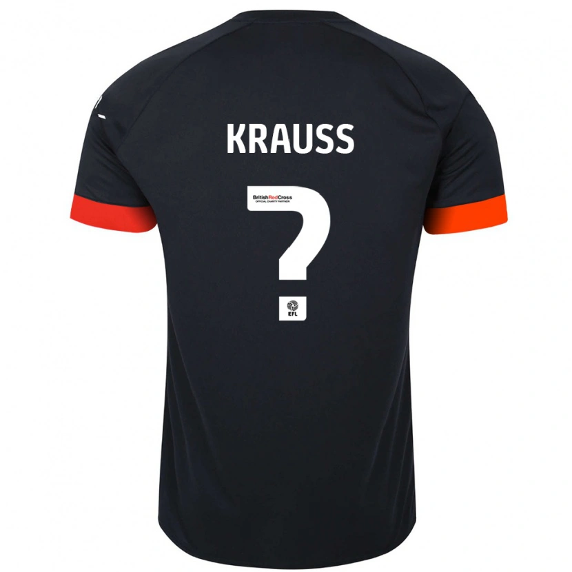 Danxen Kinder Tom Krauß #0 Schwarz Orange Auswärtstrikot Trikot 2024/25 T-Shirt Schweiz