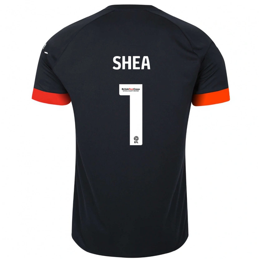 Danxen Kinder James Shea #1 Schwarz Orange Auswärtstrikot Trikot 2024/25 T-Shirt Schweiz