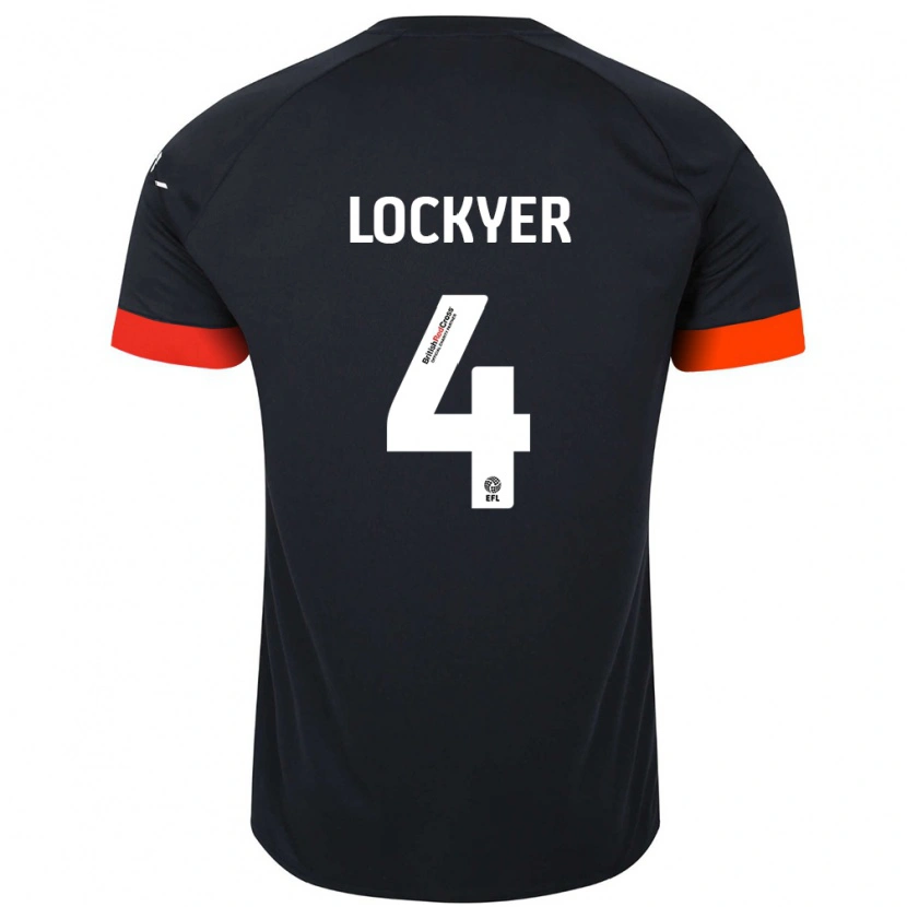 Danxen Kinder Tom Lockyer #4 Schwarz Orange Auswärtstrikot Trikot 2024/25 T-Shirt Schweiz