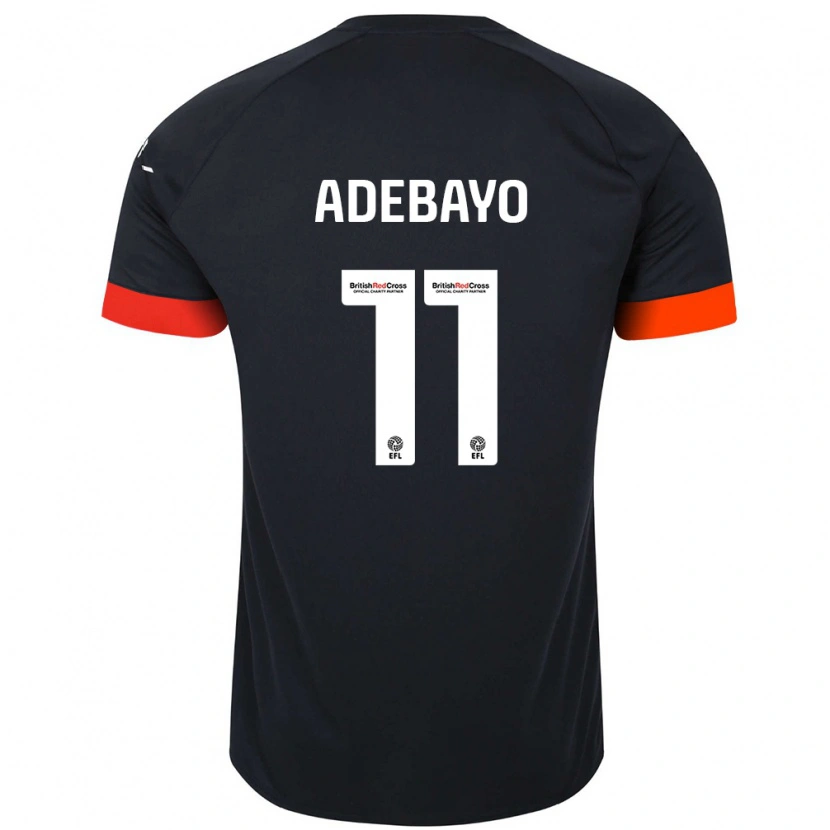 Danxen Kinder Elijah Adebayo #11 Schwarz Orange Auswärtstrikot Trikot 2024/25 T-Shirt Schweiz