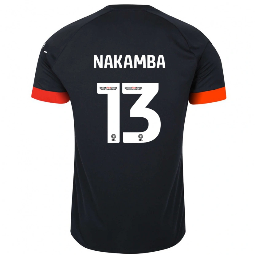 Danxen Kinder Marvelous Nakamba #13 Schwarz Orange Auswärtstrikot Trikot 2024/25 T-Shirt Schweiz