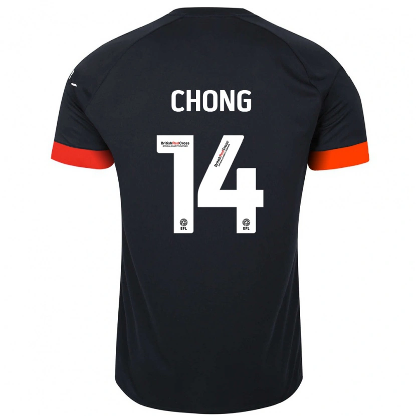 Danxen Kinder Tahith Chong #14 Schwarz Orange Auswärtstrikot Trikot 2024/25 T-Shirt Schweiz