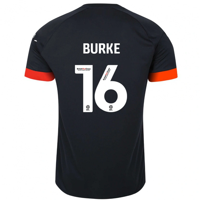 Danxen Kinder Reece Burke #16 Schwarz Orange Auswärtstrikot Trikot 2024/25 T-Shirt Schweiz