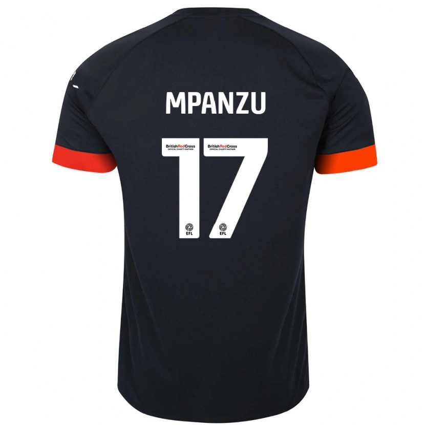 Danxen Kinder Pelly Ruddock Mpanzu #17 Schwarz Orange Auswärtstrikot Trikot 2024/25 T-Shirt Schweiz